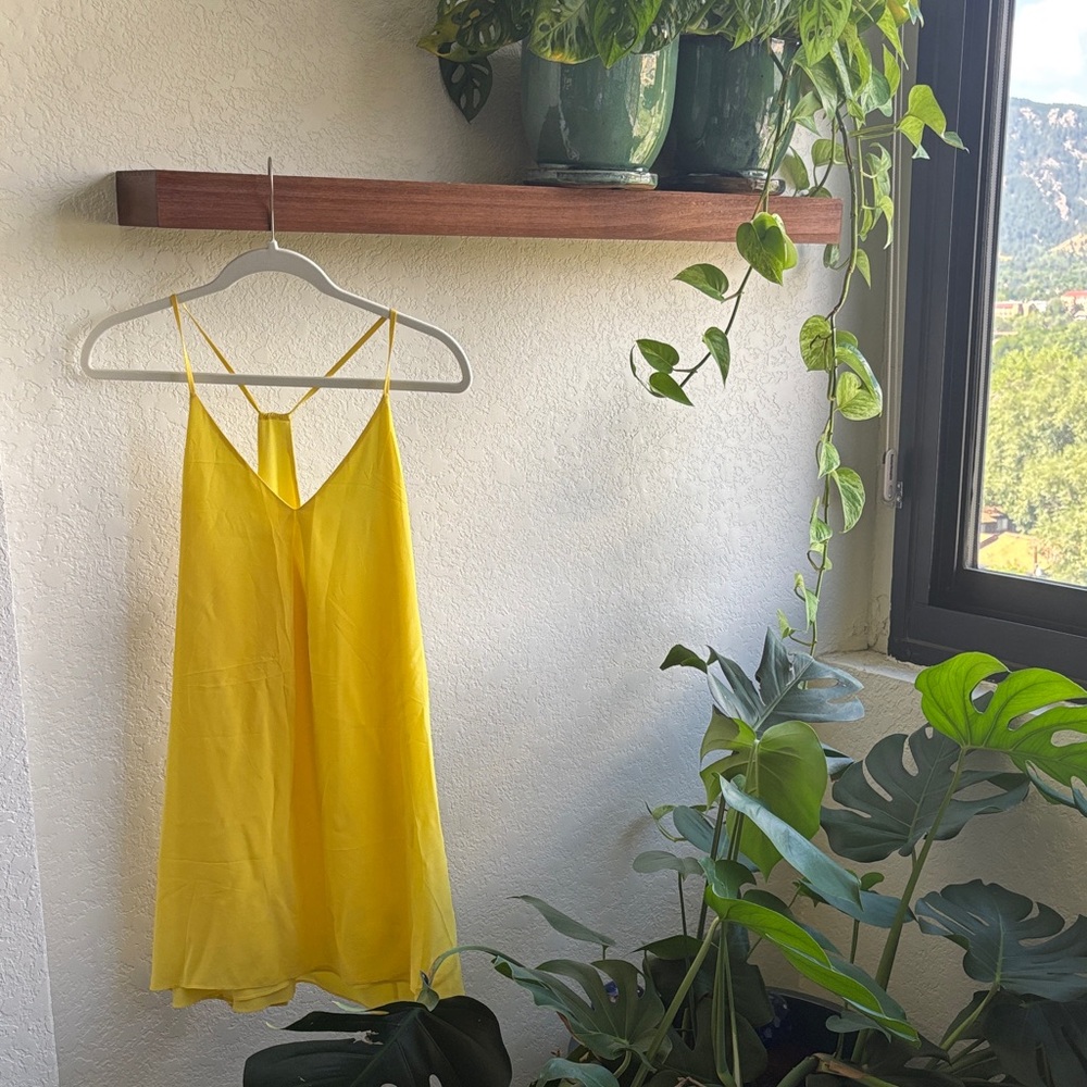 Alice + Olivia Yellow Mini Dress